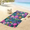 Colorful Floral Pattern Design Beach Towel Beach towel quick-drying for travel outdoor sports jogging beach and swimming