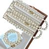 Vintage Strong Light High Quality 650 Warm White Artificial Crystal Pearl Necklace Collarbone Chain