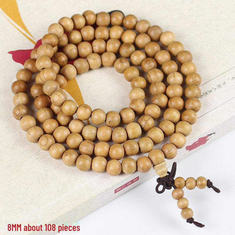 Браслет из буддийских бусин из персикового дерева: 108 бусин Культурные и художественные аксессуары