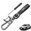 HUDIY Hoodie Key Chain Genuine Leather Key Car Logo (New Yaris Cross 10 Series)
