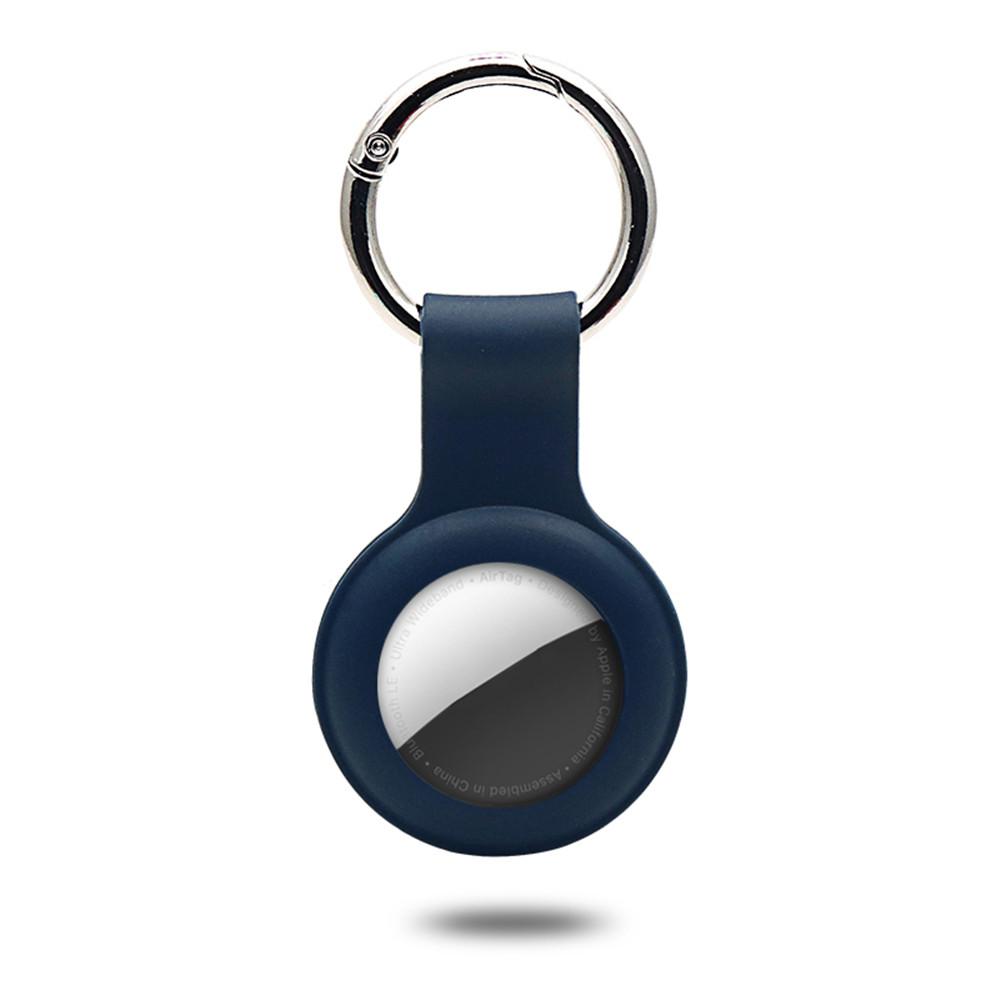 Чехол для Apple Airtags Кейс Жидкий силикон Защитная оболочка Трекер Аксессуары Противоударный Чехол-брелок Air tag