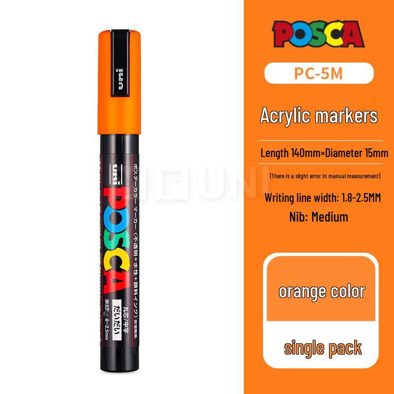 Маркер-краска Mitsubishi UNI POSCA PC-5M Белый для плакатов - Для больших объемов обращайтесь в службу поддержки