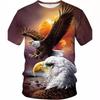 Summer Creative Mexican Eagle Hunting T-shirt Casual Fashion Versatile Comfortable Short Sleeved T-shirt
