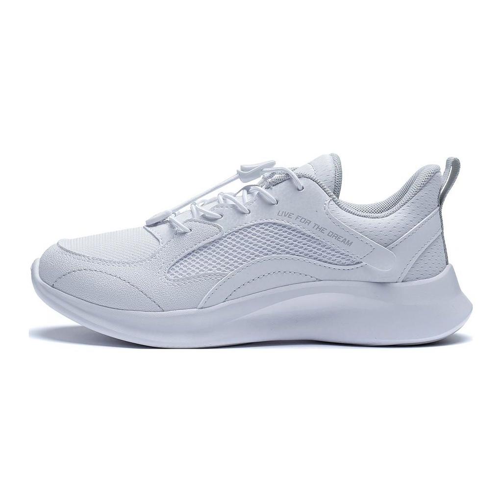 Li Ning Youth Sports Lifestyle Series Ling Yue 3.0 Удобная универсальная нескользящая повседневная обувь Детская повседневная обувь белого цвета YKCT032-3