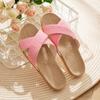 Retro Fashion Women's Flat Linen Slippers