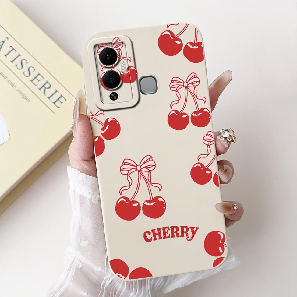 For Infinix Hot 12 Play Case Silicone Cute Fashion Butterfly Love Painted For Cover Inifnix Hot 12 Play Phone Case X6816 X6816C