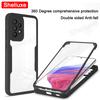 Прозрачный чехол Shelluxe на 360 градусов для всего корпуса (передняя + задняя часть) для Samsung Galaxy A72 A52 A52S A32 A22 A73 A53 A33 A13, силиконовая двусторонняя крышка