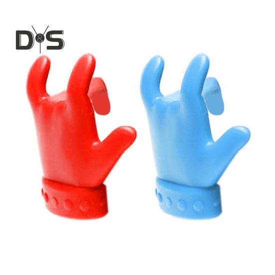 2Pcs Finger Shaped Tea Bag Holder Spoon Rack Preventing Soup Spills Rack Silicone Creative Lid Holder Utensils Stand Artistic Tea Lover Gifts