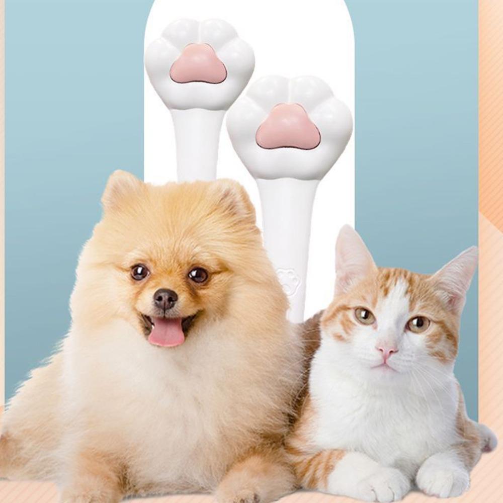 Safe Massage Pet Grooming Brush Self-Cleaning Cat Paw Brush Cat Slicker Brush for Small Pets