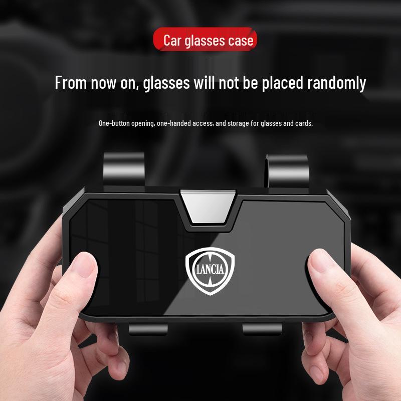 Lancia Car Sun Visor Sunglasses Storage Box: Premium Glasses Holder
