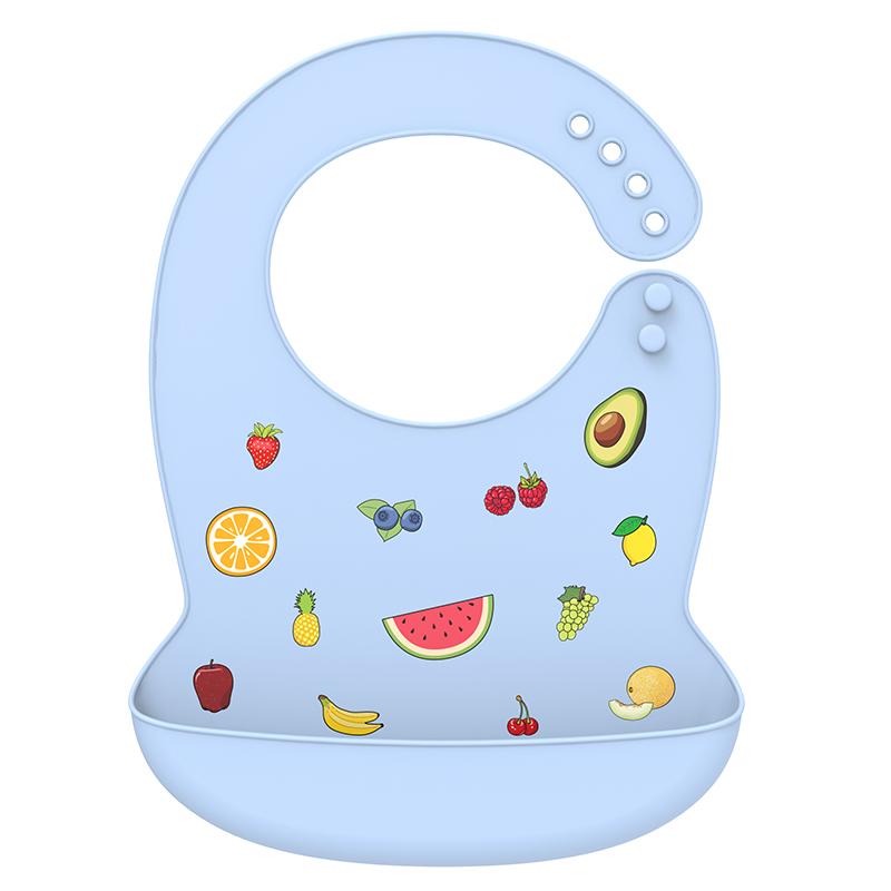 LOFCA 1pc Silicone Bibs For Kids Newborn Baby Bibs Waterproof Silicone Feeding Baby For Toddler Breakfast Feedings Adjustable