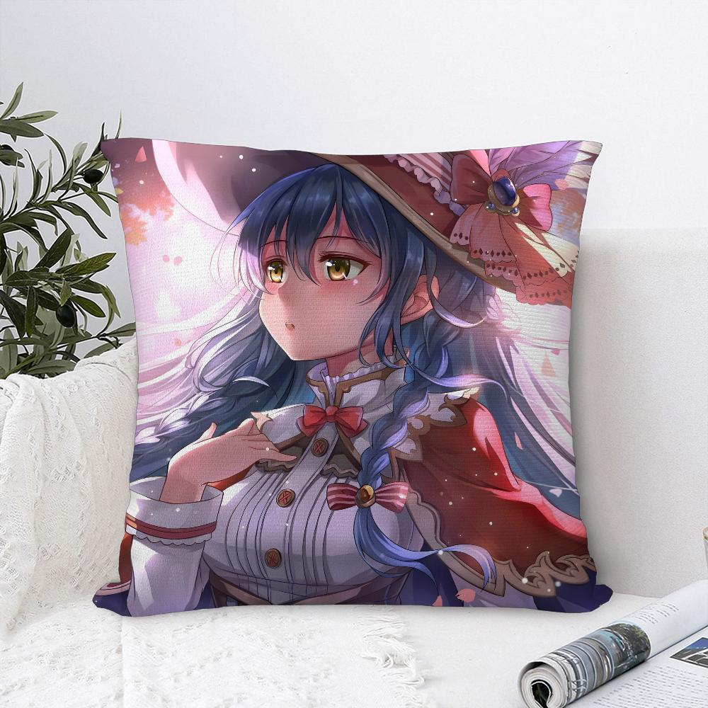 Аниме L-Love Live! Наволочка Декоративная для Дивана Домашняя Двусторонняя Печать Плюшевая Квадратная Наволочка для Подушки Декор Подушки Чехол