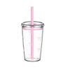 Bowknot Pattern Cold Drinking Cup 450ml Car Tumbler Cup Simple Water Bottle  for Students