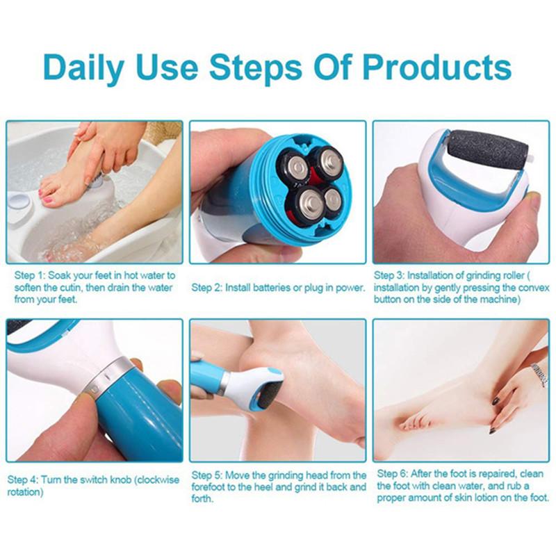 Electric Foot Grinder Artifact for Removing Dead Skin and Calluses Foot Trimmer Foot Household Appliance
