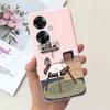 For OPPO Reno 11F 2024 Case Fashion Flower Marble Moon Shockproof Silicone Bumper For OPPO Reno11 F CPH2603 F25 Pro 5G TPU Cover