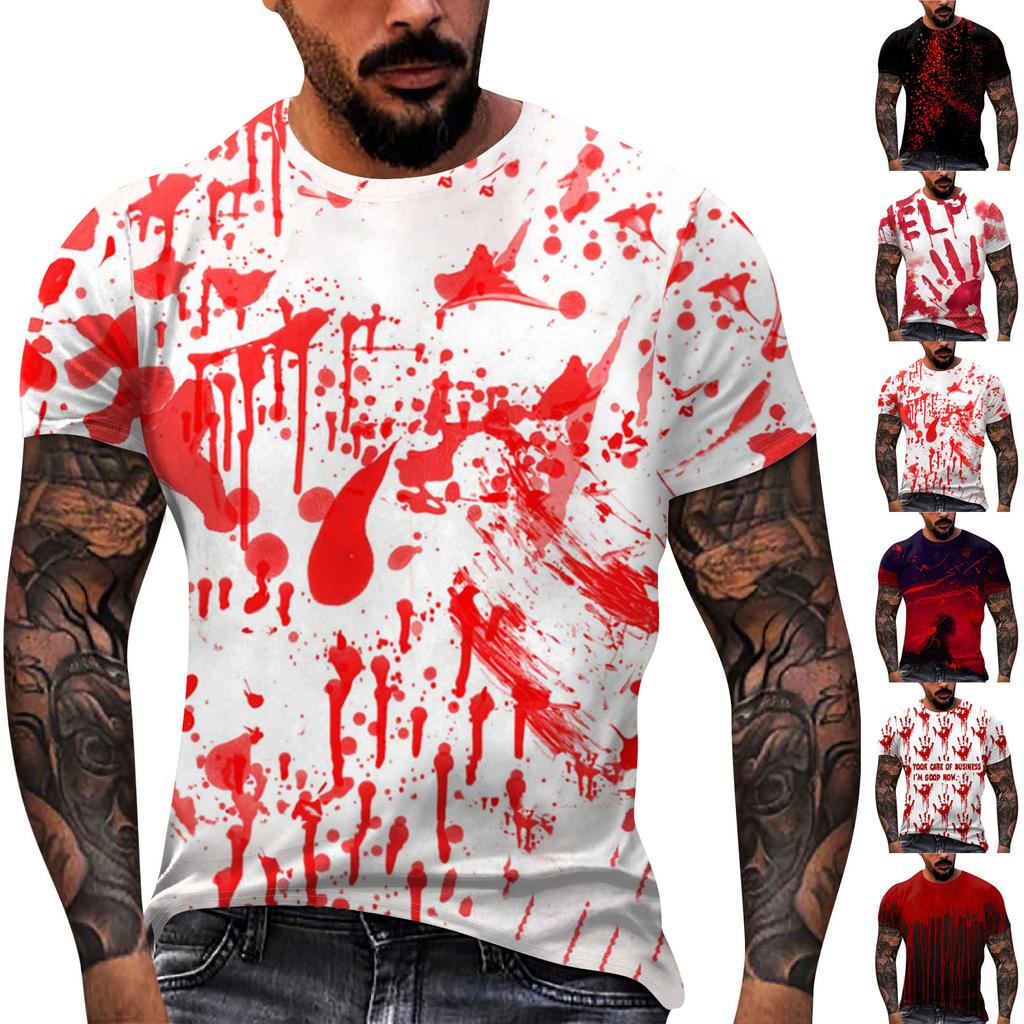 Men's T-shirts Graphic Printing Street Casual Short Sleeve Printed Clothing