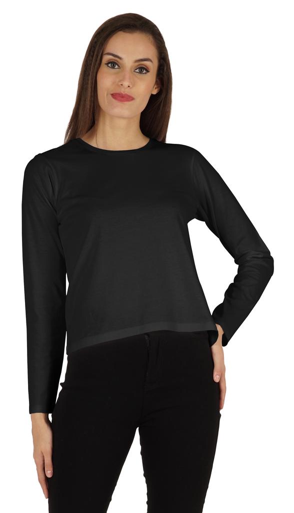 Inkmeso Perfect Long Sleeves T-shirt For Women Casual Regular Fit Basic Solid Everyday Tee