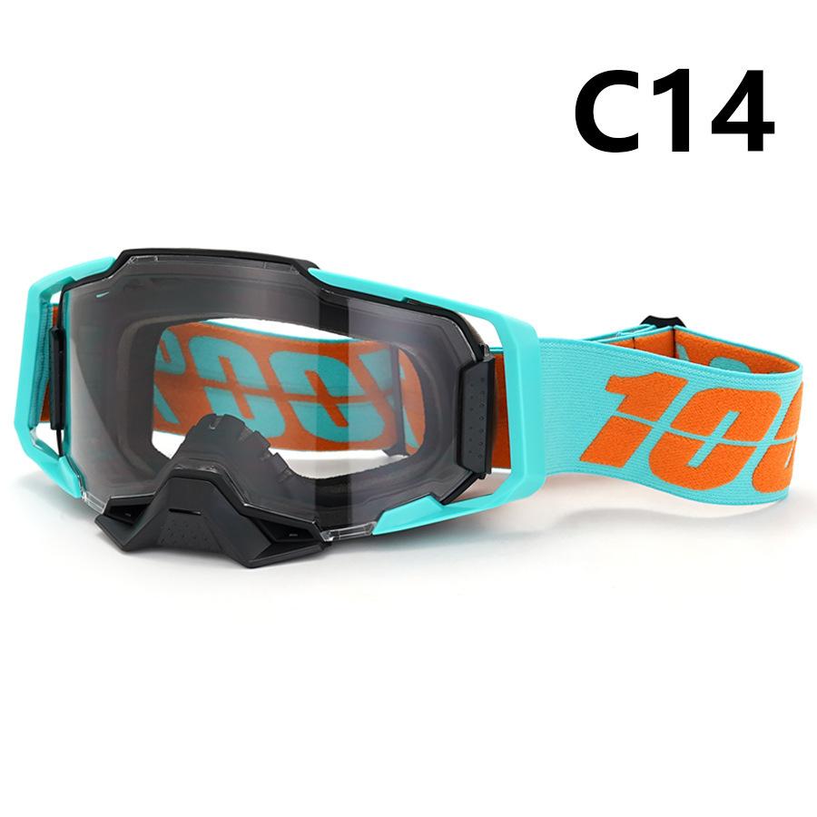 New100%100% Motorcycle Goggles Outdoor Riding Windproof and Sandproof Motorcycle Helmet Protective Glasses