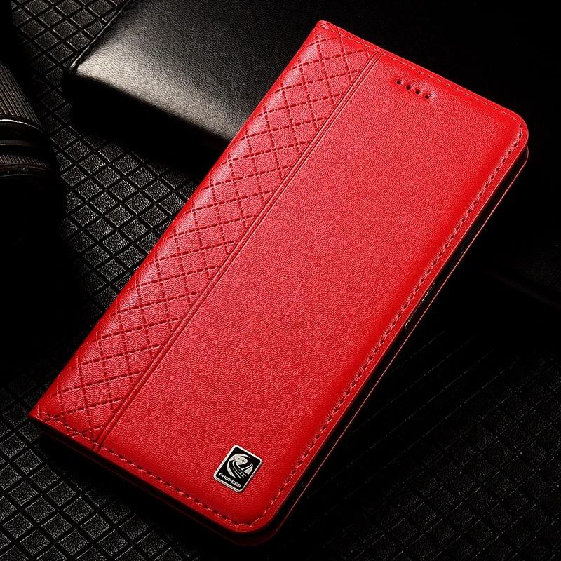 Nappa Genuine Leather Case for Tecno POVA 2 3 4 5 6 Pro Neo 2 3 Pro Phantom X2 Pro Magnetic Flip Cover Wallet Phone Cases