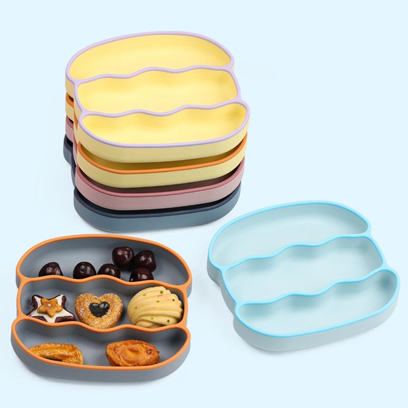 9Pcs/Set Baby Feeding Silicone Squirrel Baby Food Supplement Bowl Baby Fork Spoon Dinner Plate Children's Toys