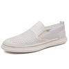 Fashion Summer Autumn Solid Color Breathable Hallow Leather Shoes for Men Fashion Causal New Designer Light Loafers Shoes Man