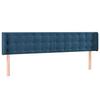 VidaXL LED Headboard Bedroom Furniture Double Bed Accessory Head of Bed Frame Interior Dark Blue 3123740