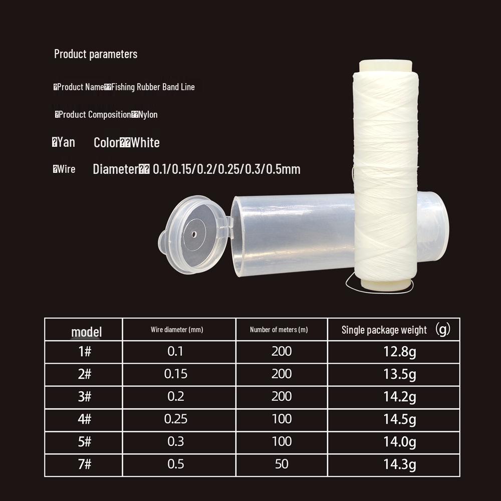 Эластичная нить для наживки BLF для морской рыбалки - Резиновая нить, аксессуар для снастей