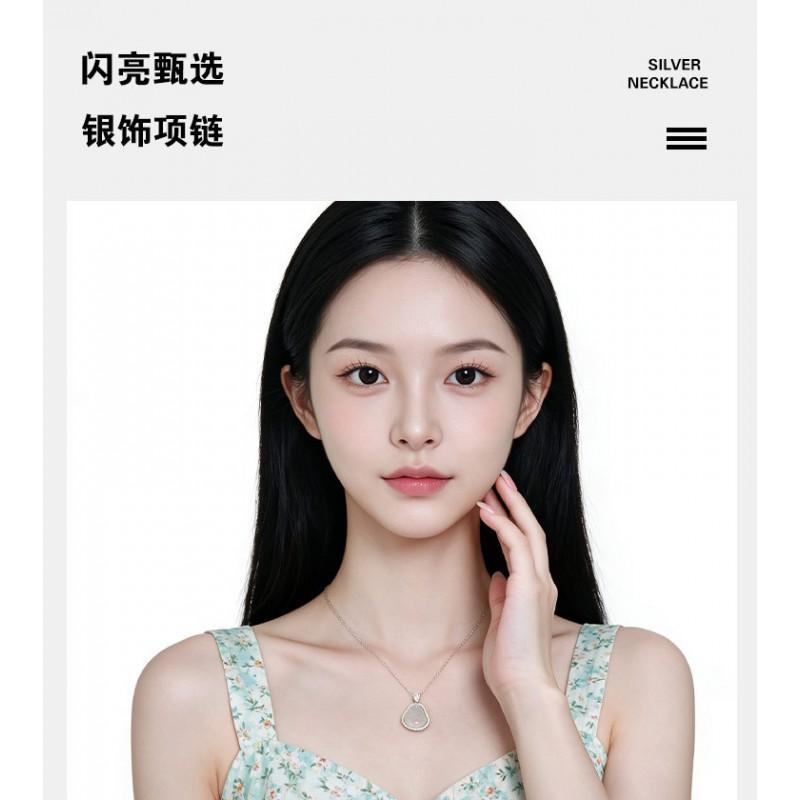 New Chinese Style Buddha Pendant Necklace Minimalist Fashion Light Luxury Versatile Clavicle Chain Women