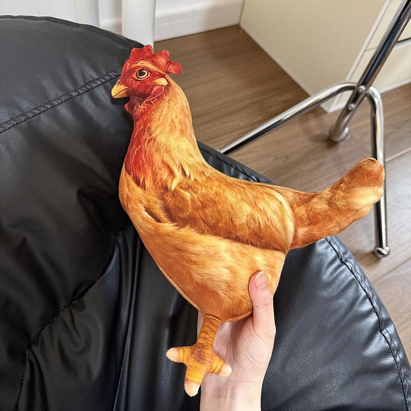 30СМ Кукла-несушка Имитация 3D Симуляция Курица Наполнитель ПП Хлопок Набитая Кукла Игрушка Подарки Для Детей Декор Комнаты Дома