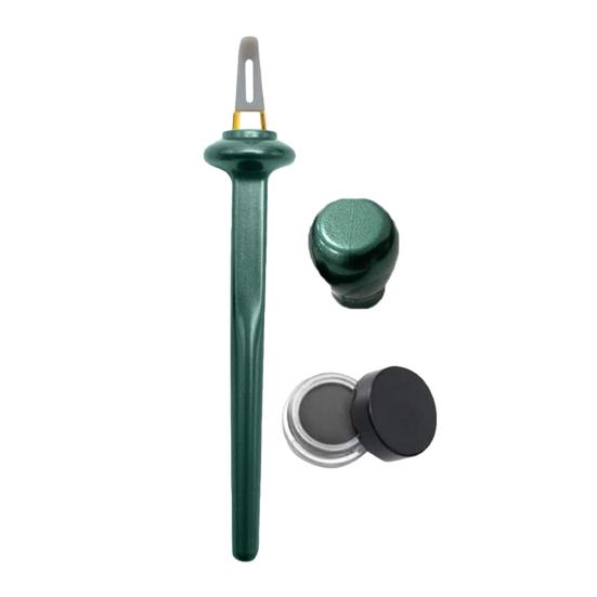 Силиконовый набор для подводки глаз с водостойкими жидкими подводками, гелевой кистью для подводки, многоразовый