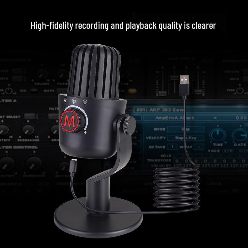 USB-конденсаторный микрофон для игр, стриминга, записи и мобильных устройств с умным шумоподавлением