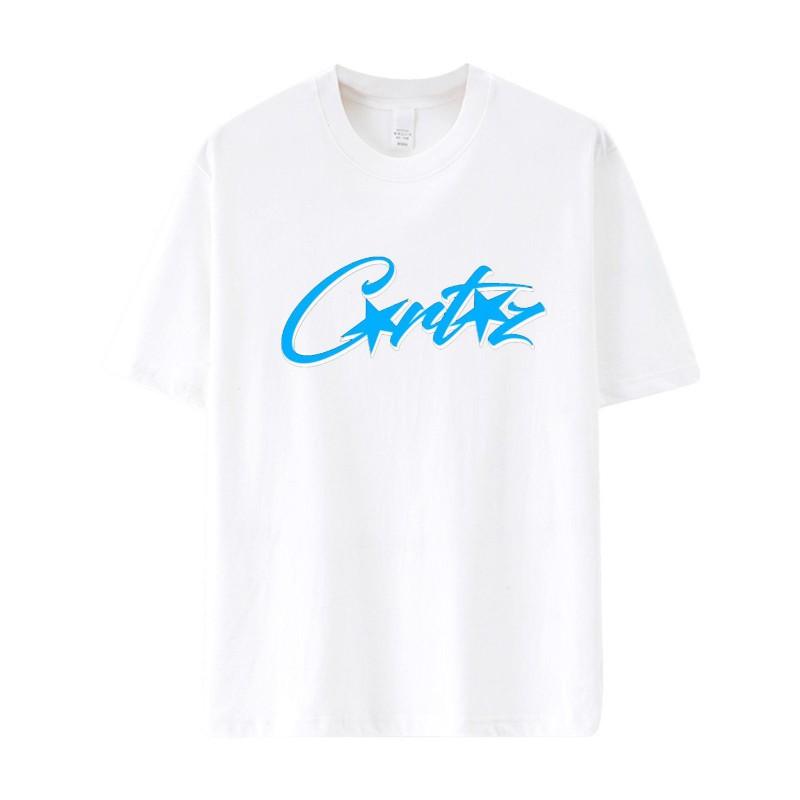 Corteiz Graphic Print Oversized Streetwear Tee Unisex Cotton Short Sleeve T-Shirt Casual Loose Fit