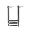 VEVOR Boat Ladder, 4 Steps, Stainless Steel Telescoping Folding Swim Deck Ladder for Rear Entry Inboard