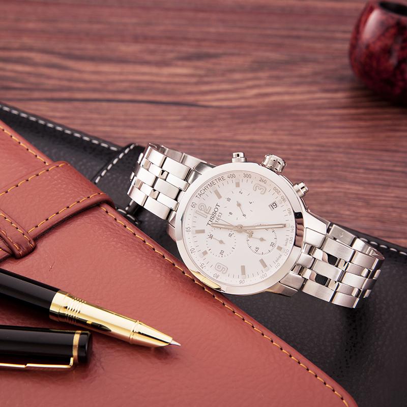 Tissot 200 Кварцевый механизм 200м Водонепроницаемые Мужские Часы Часы 41мм Белый Циферблат T055.417.11.017.00 T055.417.11.017.00