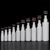 50PCS 10/20/30/50/100ml White PE Plastic Refillable Bottles Fine Mist Perfume Atomizer Mini Empty Spray Bottle Alcohol Bottle