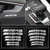 BTY4  6pc Car Logo Brake Caliper Sticker Modification Auto Accessories For Mercedes Benz AMG W212 W213 W205 AMG W177 W247 W176 GLA GLC