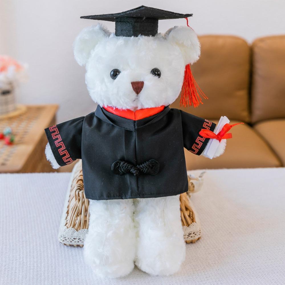 30cm Cute Stuffed Animal Doll Soft Graduation Gift Creative Doctor Bear Plush Toy Graduation