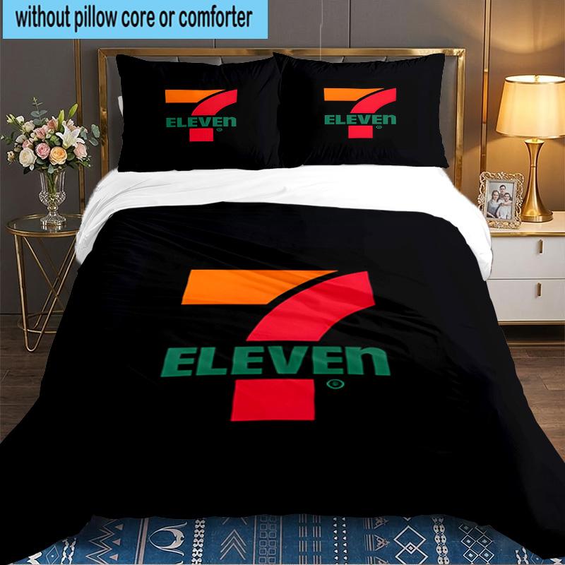 Seven eleven 3PCS Bedding set,Ideal for 1pc Duvet Cover And 2pcs Pillowcases Perfect for Fan gift,Ideal for Bedroom, Dormitory