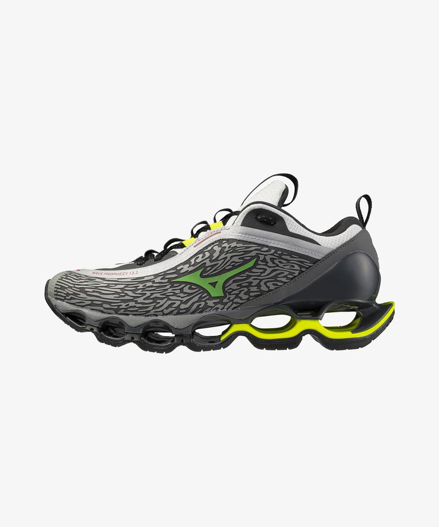 Mizuno (Universal) Wave Prophecy 13.2 - Quiet Shade: Vibrant Green:Gf White / D1Ga261301