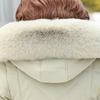 Middle-aged Women's Winter Coats  New Casual Thick Warm Women's Jackets Hooded Fur Collar Long Parkas