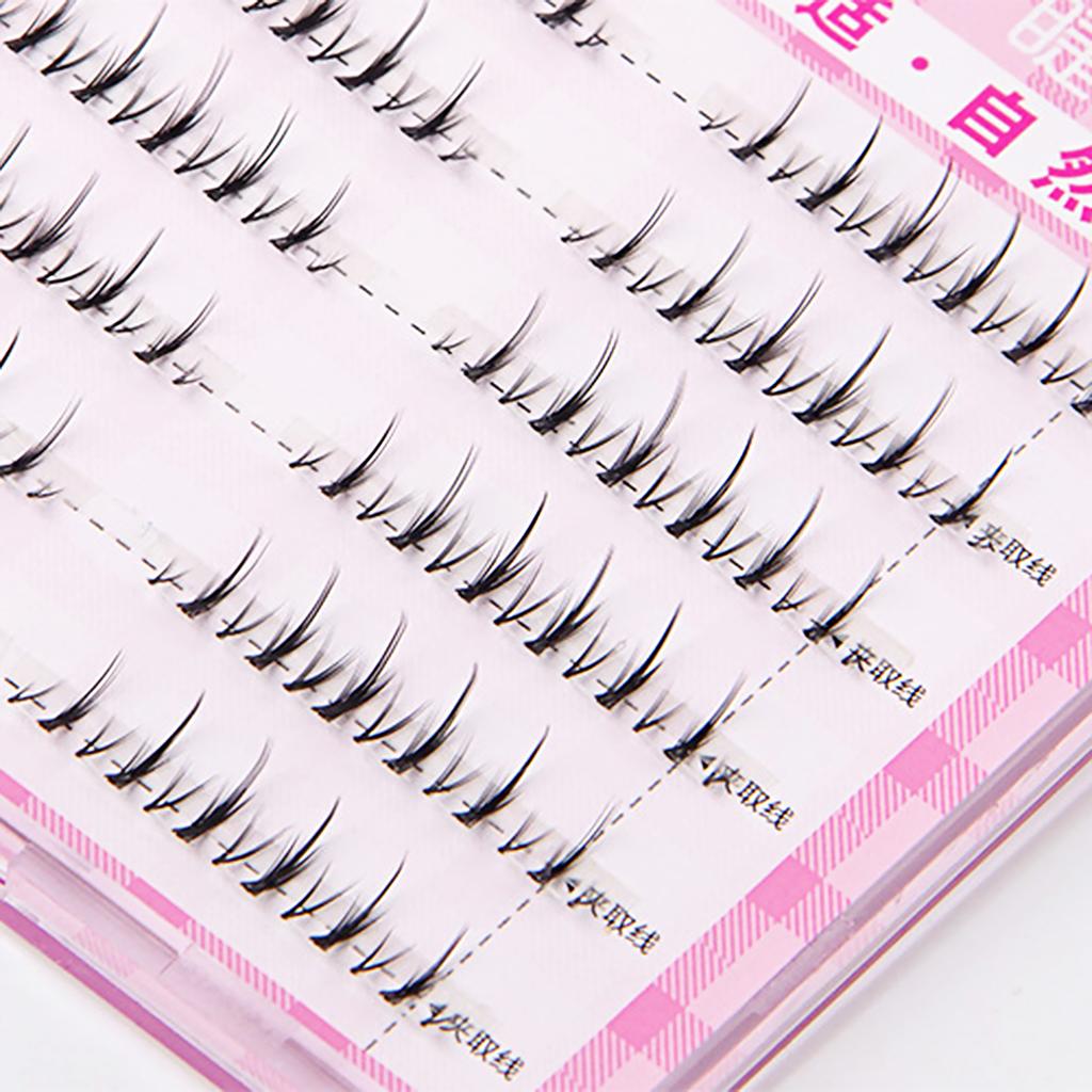 V-shape Wispy Lash Extension Women Daily Eyelash Clusters Ideal for Cosplay and Costume Parties