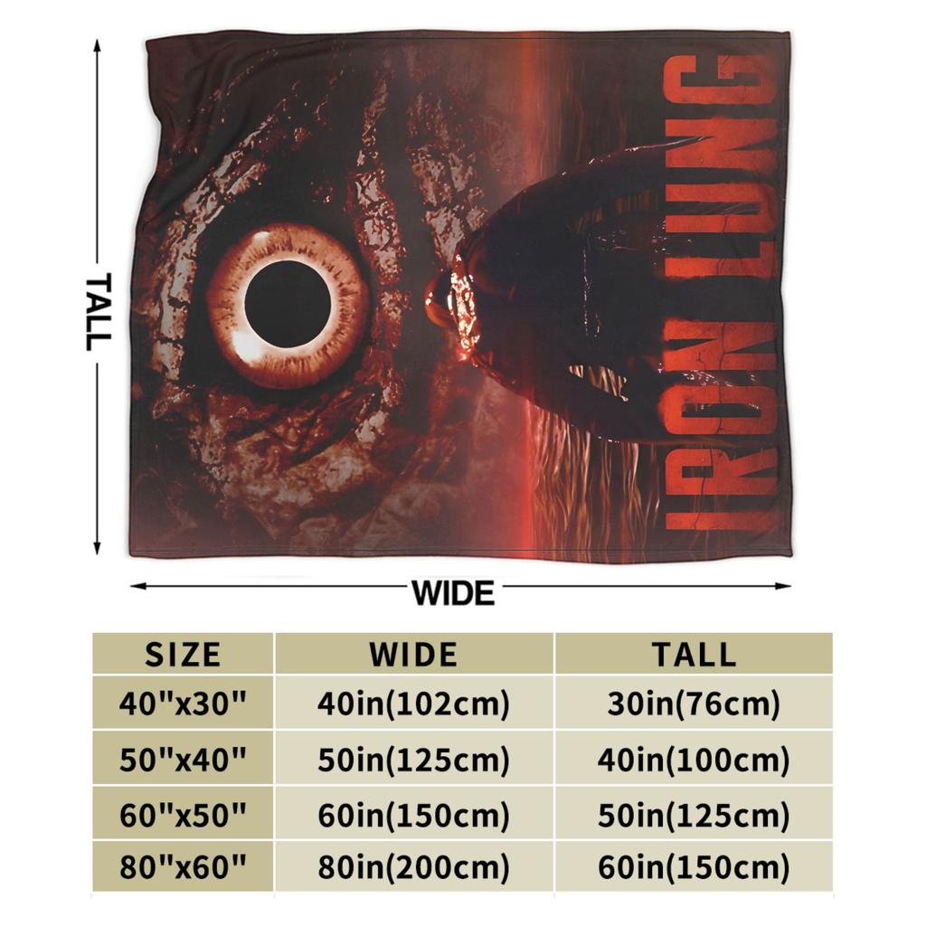 Iron Lung Markiplier Movie 2026 Blanket Multiple Sizes Cozy and Lightweight Throw Blankets for Couch Sofa and Bed