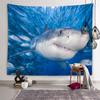 Настенный художественный декор с животными, гобелен с акулой, леопардом, милый кролик, жираф, гобелен, детская комната, спальня, общежитие, украшение дома