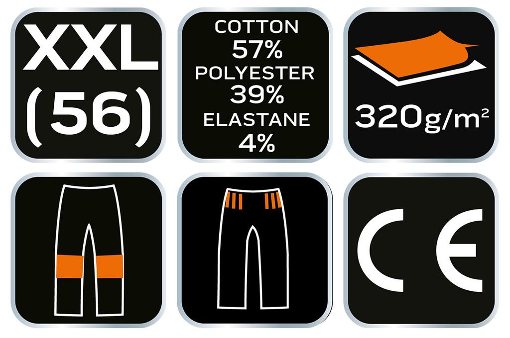 COMFORT sweatpants, gray and black, size XXL