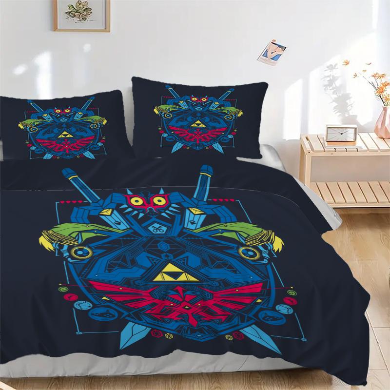3Pcs Heroic Legend Shield Bedding Sets For All Sizes New 3D Printed Bed Cover Comforter Duvet Cover Pillowcase Bedroom Decoration