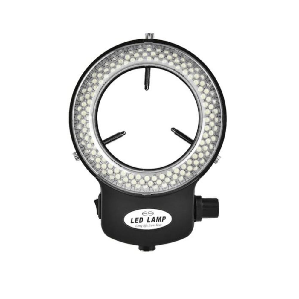 Black White 144 LED Ring Light Non-Flickering Microscopes Protective Cover Cameras