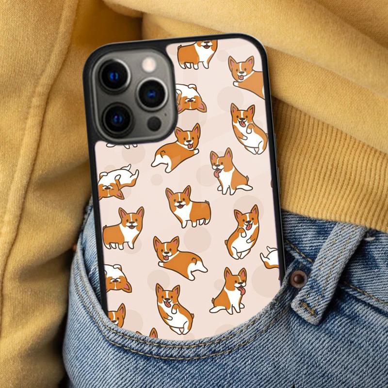Cute Shiba Inu Soft Phone Case for iPhone 17 Air 16e Pro max 15 Pro 13 14 Plus 11 12 MagSafe Magnetic Coque