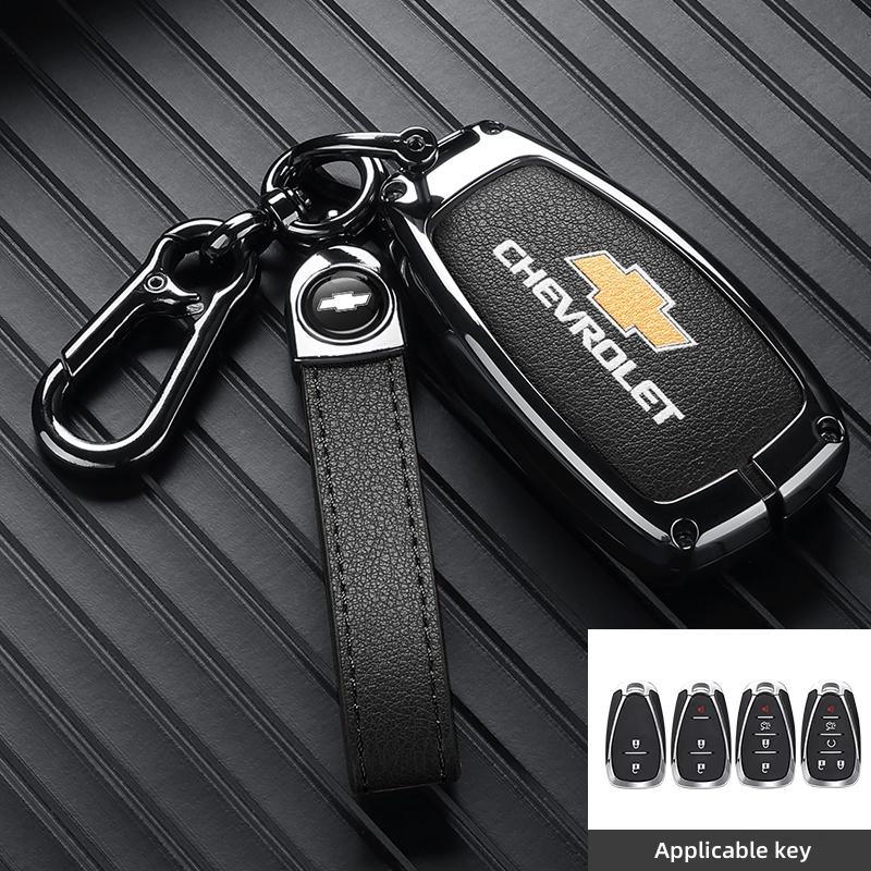 Чехол-брелок из сплава и кожи для автомобильного ключа Chevrolet Onix Equino Orlando Cruze Spark Sonic Camaro Volt Bolt Trax Malibu Blazer Traverse