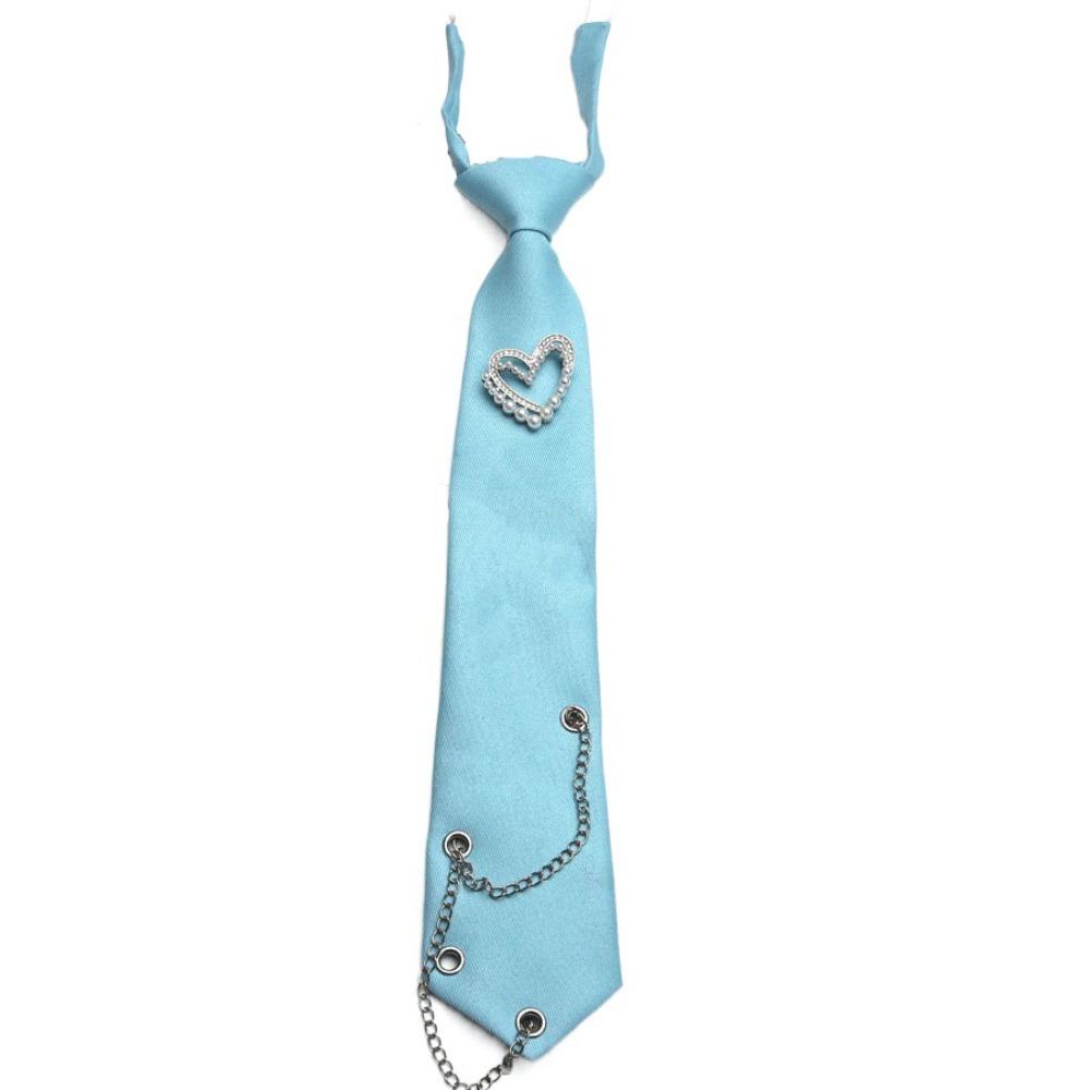 Black Long Necktie Korean Style Shirt Tie Temperament Love Heart Tie  Performance