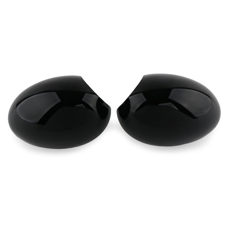 Glossy Black ABS Mirror Housing Cover for Mini Cooper R55 R56 R57 R58 R60 R61 Fits 2007 2008 2009 2010 2011 2012 2013 2014